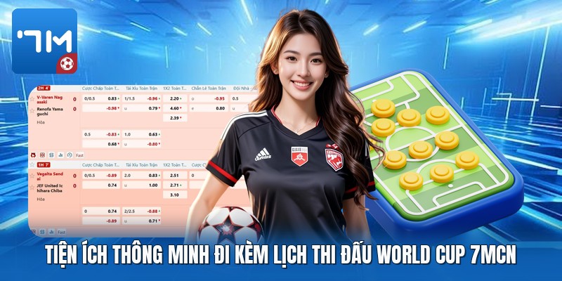 Tiện ích thông minh đi kèm lịch thi đấu world cup 7mcn